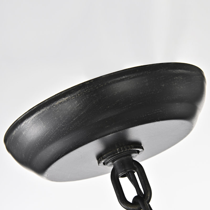 Nikolas 4 - Light Lantern Square Pendant with Wrought Iron Accents