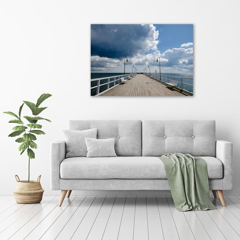 Pier In Orłowo - Wrapped Canvas Print