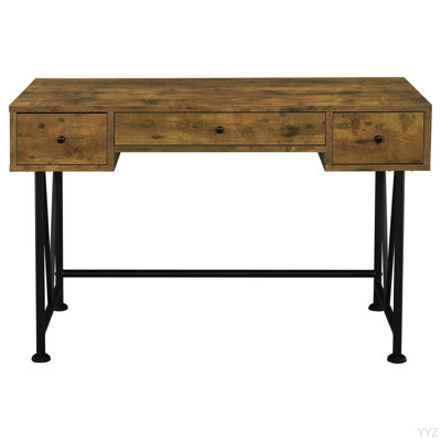 Bureau d'ordinateur et bibliothèque 2 pièces Rustic Nutmeg