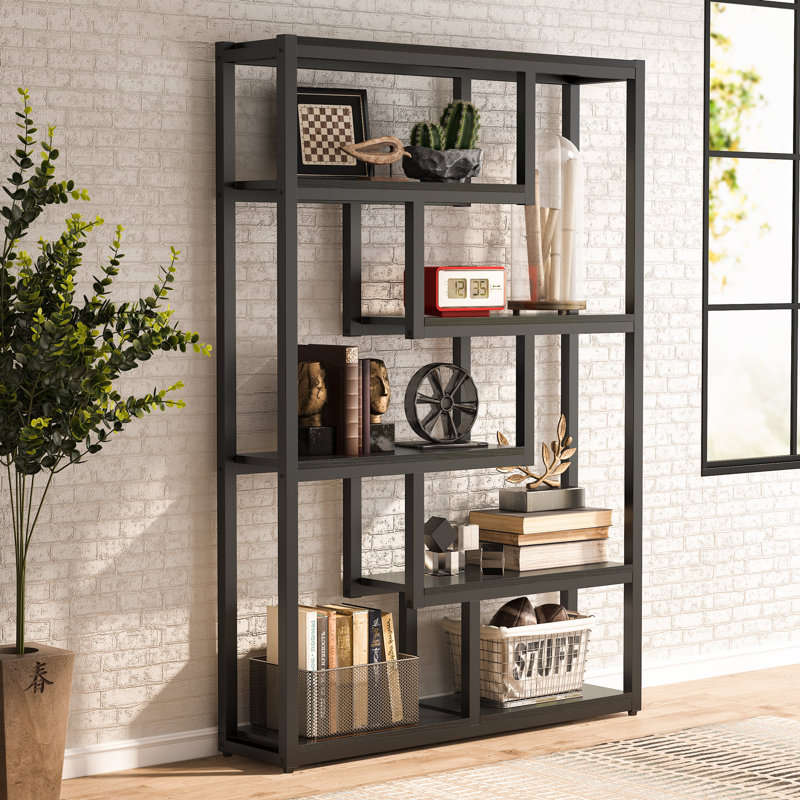 Kunigunde Geometric Bookcase, Black