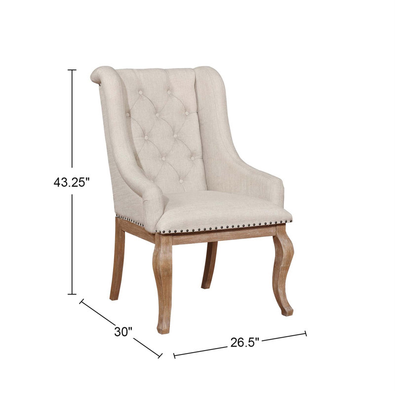 Ensemble de 2 fauteuils rembourrés en tissu