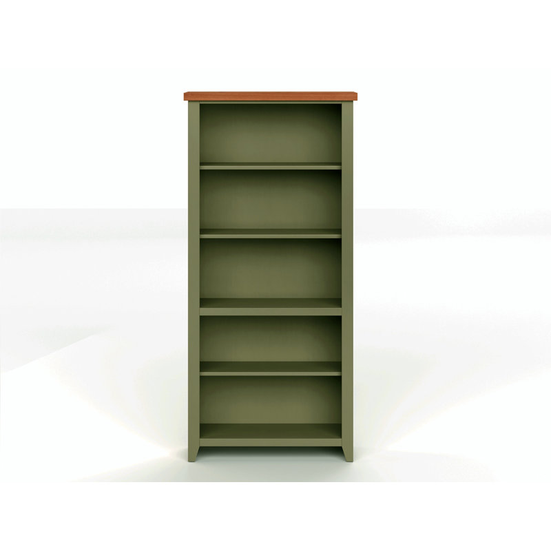 Columbia 72" Farmhouse Bookcase, Black, (5 Shelves) 72"H x 34"W x 11"D