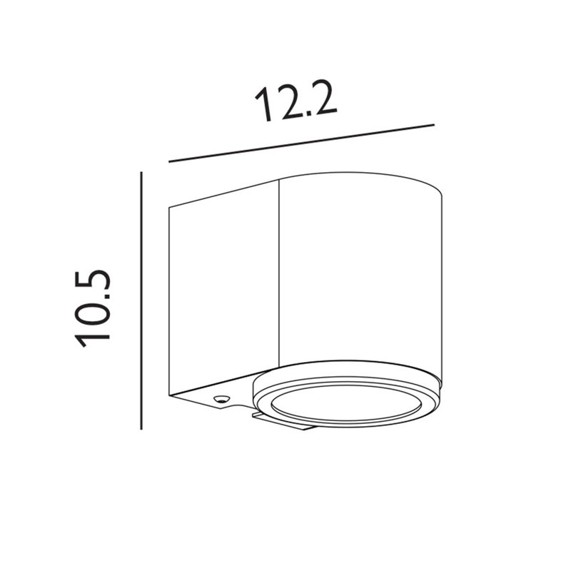 Balin Steel Flush Mounted Sconce