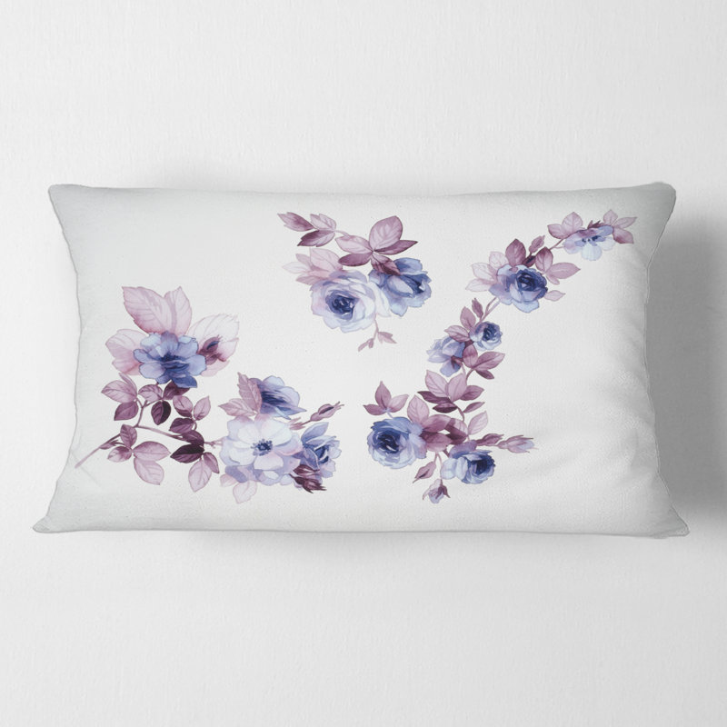Housse de coussin rectangulaire et insert Wildflowers I