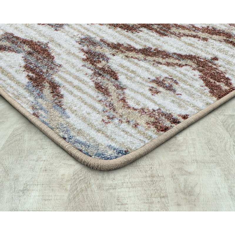 Tapis terre cuite Diamond Oasis, Rectangle 7 pi 8 po x 10 pi 9 po