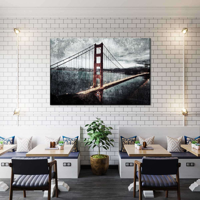 «Golden Gate Bridge Architecture», impression sur toile, H 24 po x l 36 po x P 1,25 po