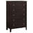 Carlton 5-Drawer Rectangular Chest Cappuccino