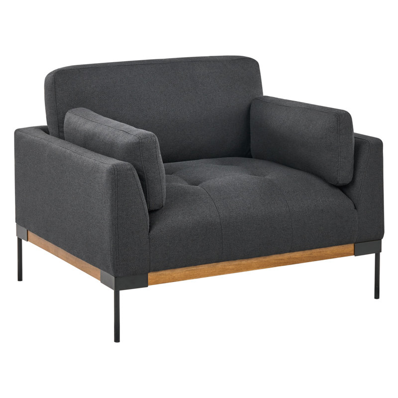 SKAVEN 3 - Piece Living Room Set, Black Polyester