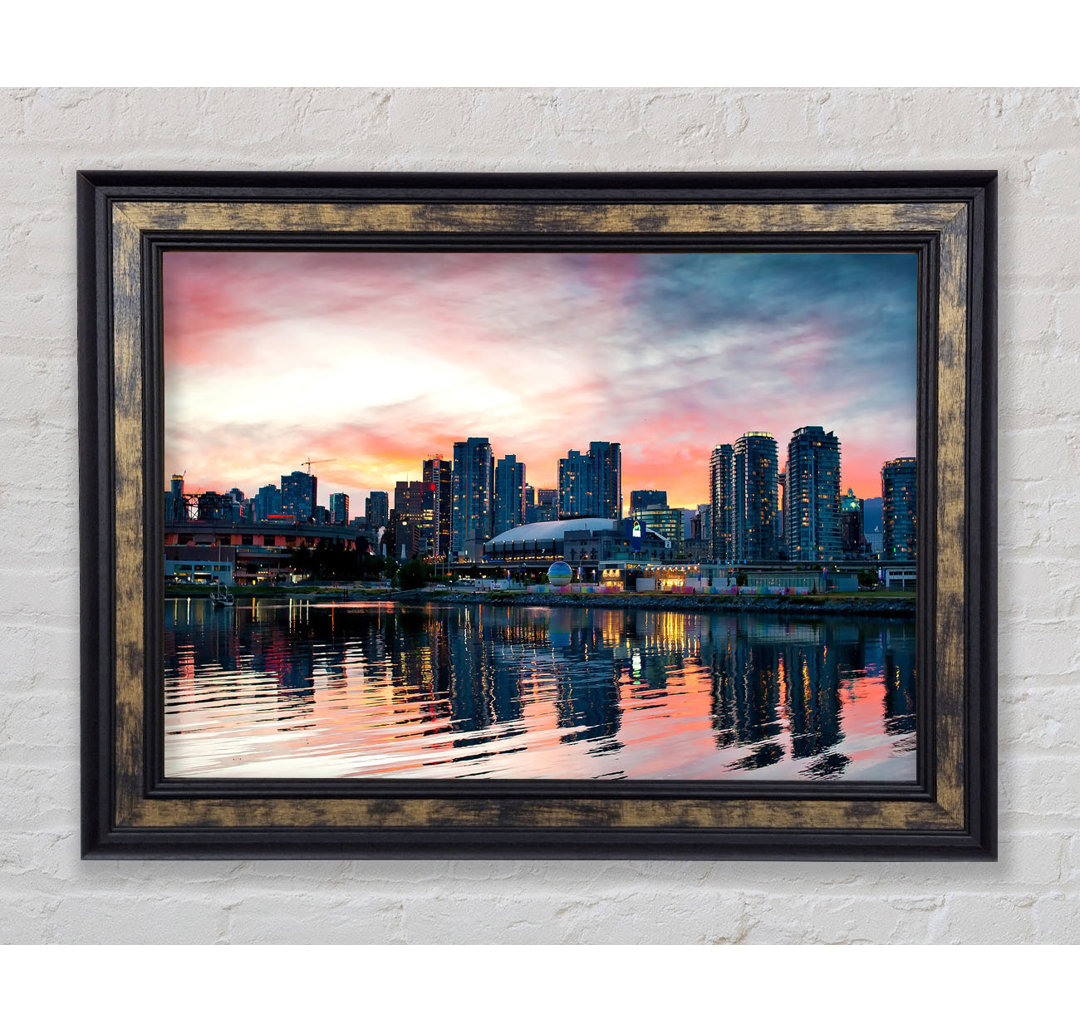 Vancouver Sunset - Einzelner Bilderrahmen Kunstdrucke