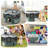 Panel Fabric Exercise Pen With Door-88490132-88490133