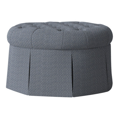 Alma 35" Tufted Round Cocktail Ottoman