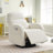 Delba 37"Modern Upholstered Manual Swivel Rocker Glider Recliner with Rounded Armrest and Double Pockets,Nursery Rocker Recliner-427931833-404787446