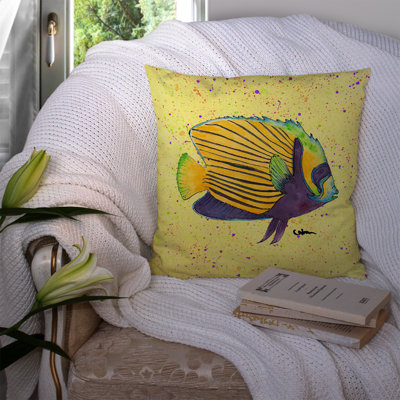  Coussin Yellow Fish on Yellow