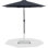 Parasol de patio en tissu / aluminium avec base Chavelle