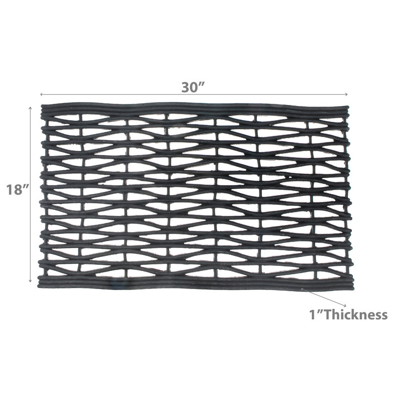 Tapis en caoutchouc tissé