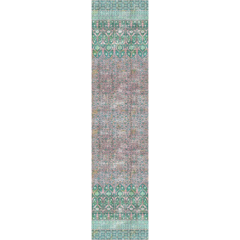 Ottoman Fantasy Metallic Wallpaper, Green Pink