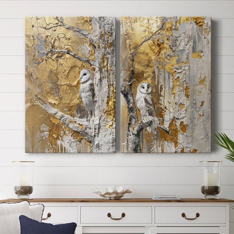 ANIMALS Series L XXVII - Toile tendue avec châssis de qualité supérieure - Prêt à être accroché, H 60 po x l 80 po