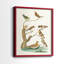 Oiseaux antiques dans la nature III - reproduction encadrée de qualité supérieure - prête à être accrochée - aucun clou requis - aucun clou requis-1034540988-1034540991