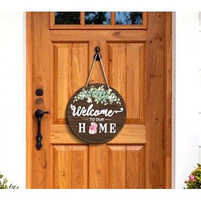 12" Rustic Valentine's Day Interchangeable Welcome Wreath Sign, All Season Front Door Porch Decor