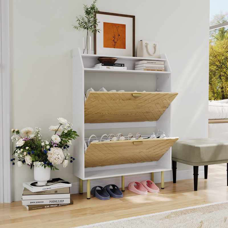16 Pair Shoe Storage Cabinet