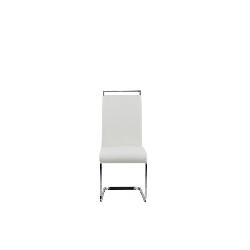 Everman Upholstered Dining Chair, White