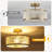  12.5 In 3- Light Boho Coastal Semi Flush Mount Ceiling Light for Hallway Entryway Kitchen Bedroom Nursery
