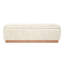 Banc de rangement rembourré en velours de 120 cm de large-761044591