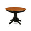 L'ensemble de table de salle à manger 5 pièces pour 4 personnes comprend une table de cuisine ovale avec rallonge papillon et 4 chaises de salle à manger en similicuir de 42 po x 60 po, noir et cerise-1005223040-950940793-950940795