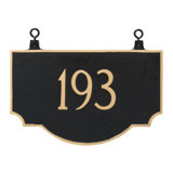 Vanderbilt 1-Line Hanging Address Plaque