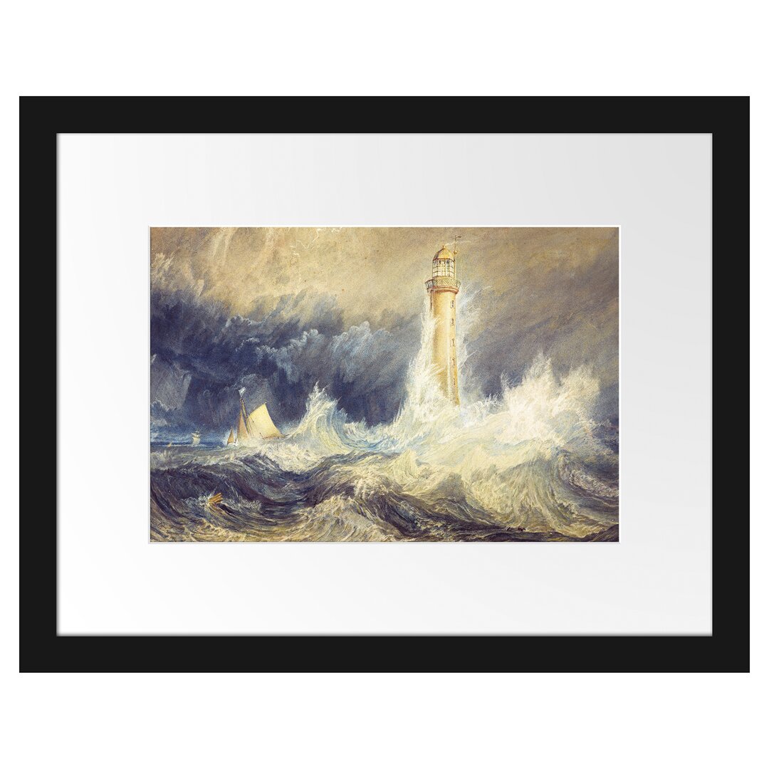 Gerahmter Kunstdruck Bell Rock Lighthouse von William Turner