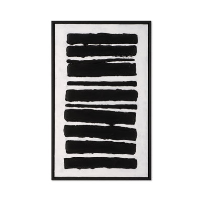 Rythmes monochromes, toile peinte à la main