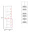 Garde-manger avec 5 tablettes et 4 portes