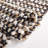 Gabino Geometric Handmade Flatweave Area Rug in Black/Ivory-369911067