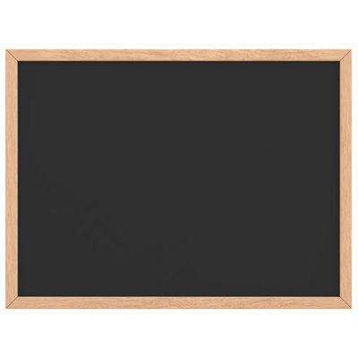 Chalkboard With Solid Pine Wood Frame Black