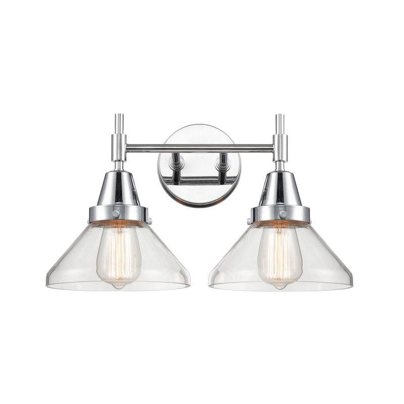Amede 2 - Light Dimmable Vanity Light, Clear, Polished Chrome, No Bulb