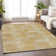 Premium Machine Washable Prisco Gold Rug