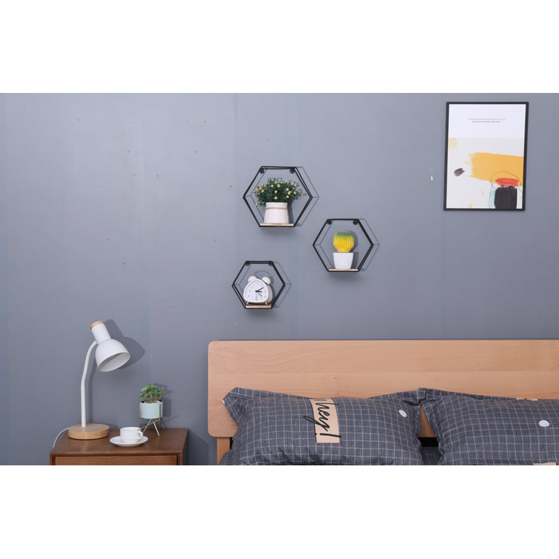 Tablette flottante hexagonale