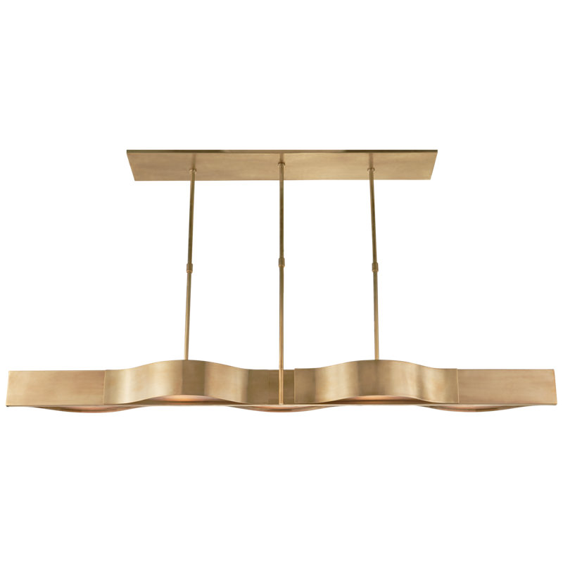 Kelly Wearstler Avant Large Linear Pendant, Antique Brass