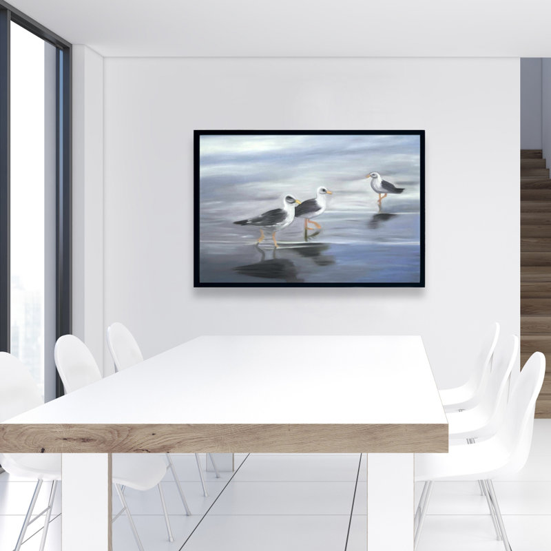" Three Gulls ", 36" H x 24" W
