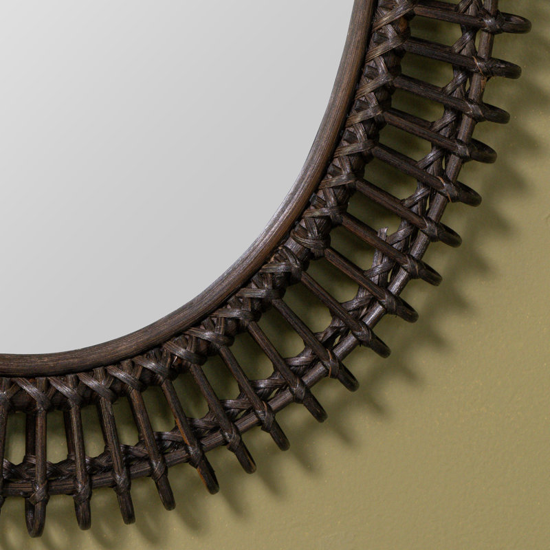 Harrison Oval Bamboo / Rattan Mirror