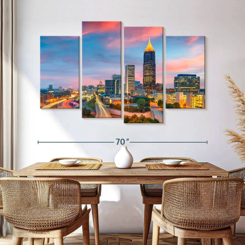 Horizon de Sireci, radiant d'Atlanta, H 42 po x l 68 po