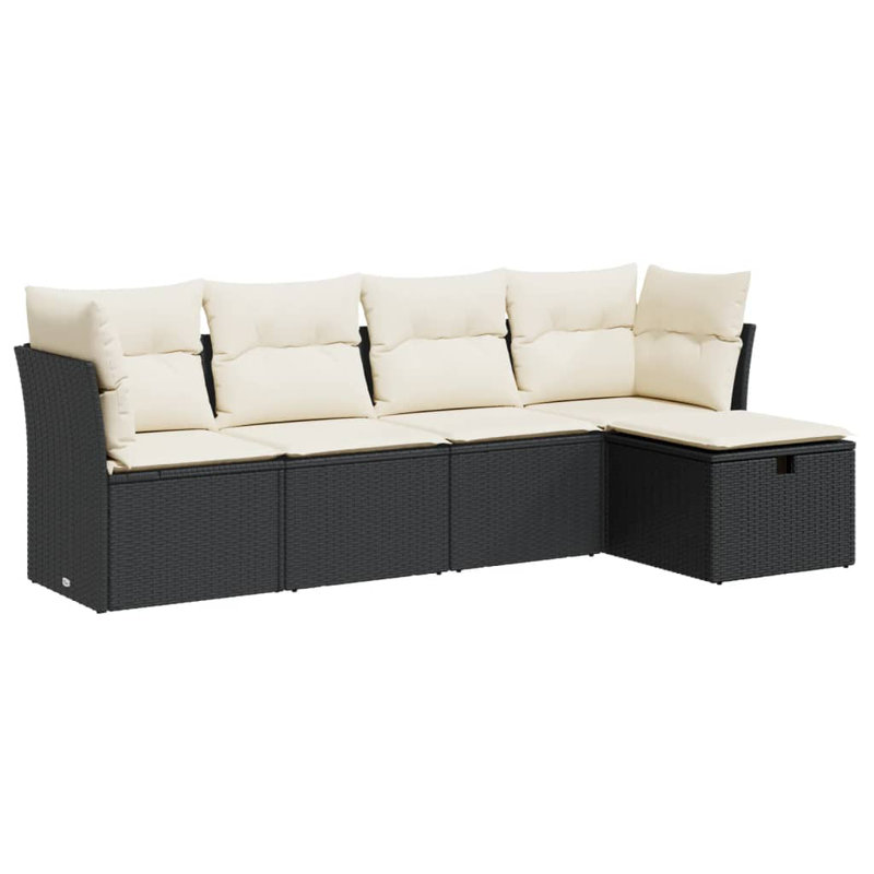 Vidaxl Garden Sofa Set Black