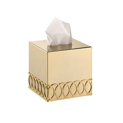 New York Gold Tissue Box Cover