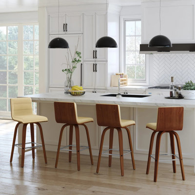 Biance Swivel Upholstered Counter Stool