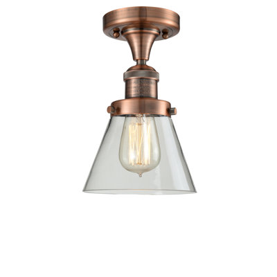 Glass Semi Flush Mount