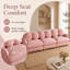 Canapé modulaire en chenille Veloria Comfy-1369701372