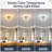 6-Light Sputnik Flush Mount Ceiling Light Fixture, Modern Gold Crystal Firework Ceiling Lights, Close To Ceiling Lamp