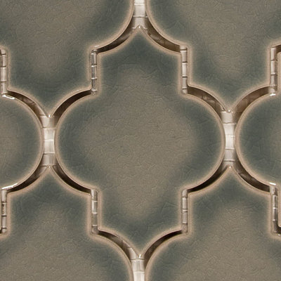 Carreau de mosaïque en céramique arabesque 3 po x 4 po Alhambra