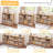 8-Grid Cube Storage Bookcase, Simple Compartment Open Bookshelf, Oak Colour