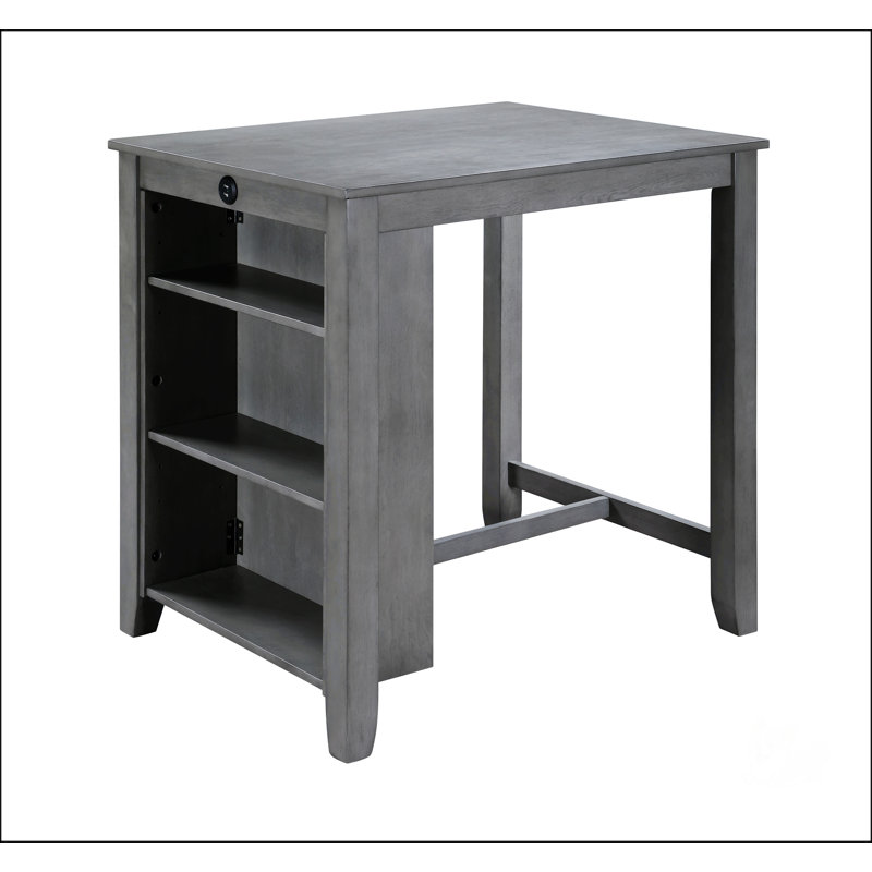 36" Small Space Counter Height Dining Table, Gray